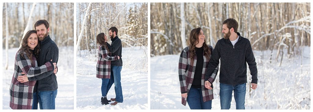 barkhausen wildfowl preserve engagement session winter green bay wisconsin