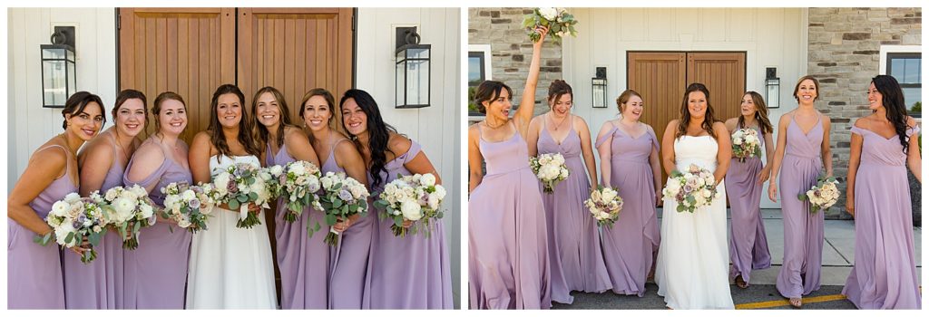 bridesmaids lilac dresses green bay