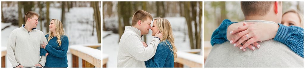 engagement session green bay blue sweater 
